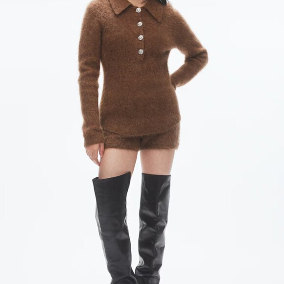 H&M Mohair-Blend Sweater with Collar - Picture 5 of 11